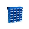 Triton Products Polypropylene Wall Storage Bin Kit, 5.375 in. D x 3 in. H x 4.125 in. W, Blue 3-210BWS